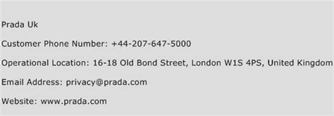 Prada contact number